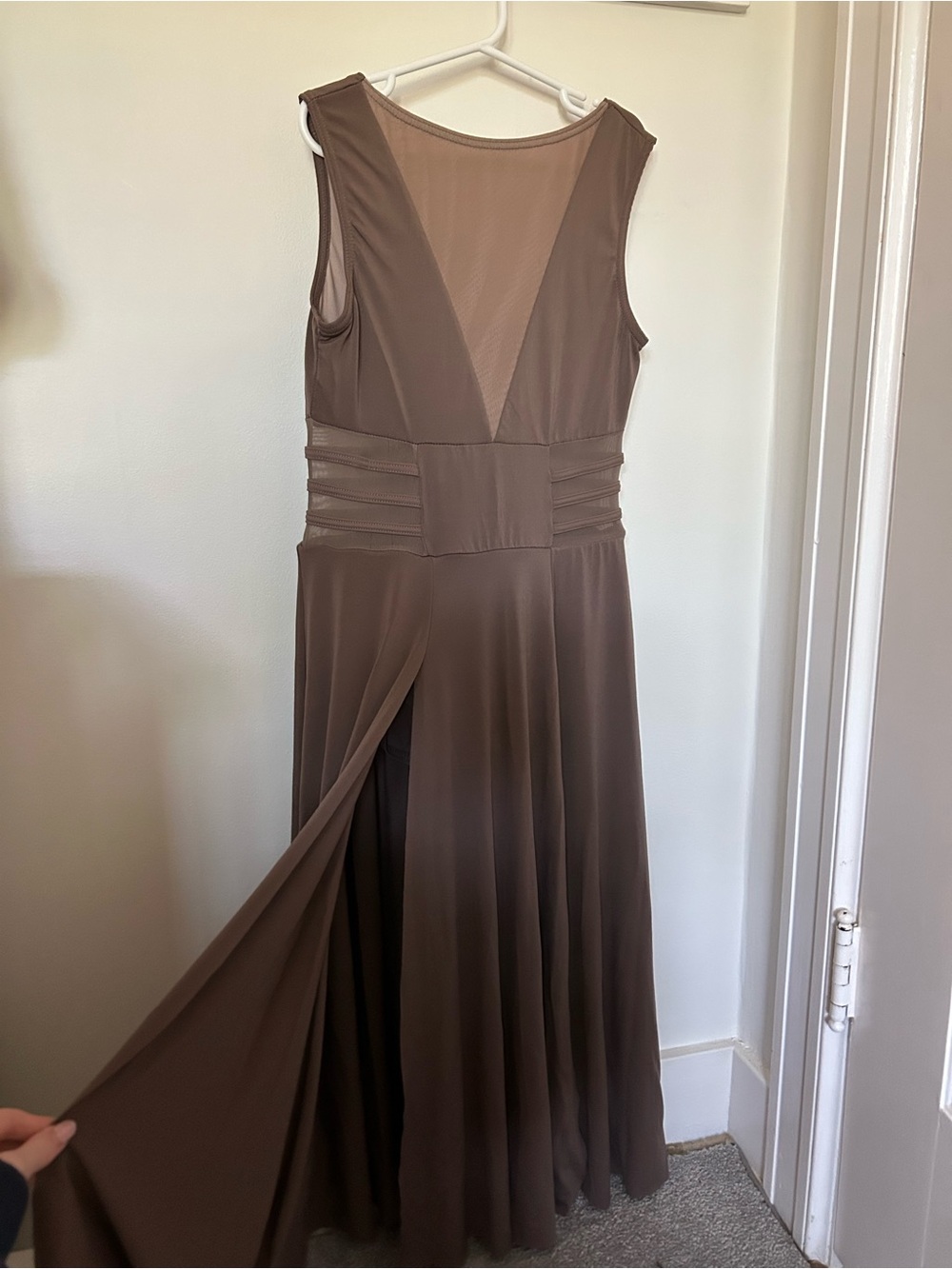 Brown dance costume dress